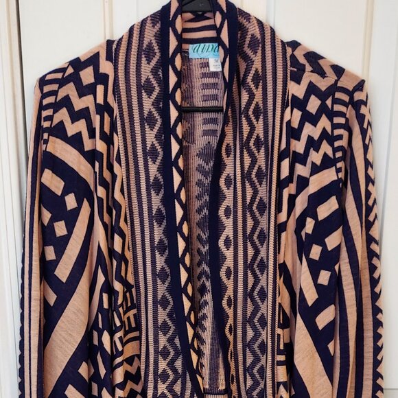 Dina Be Francesca Open Wrap Cardigan Women's Medium - Picture 6 of 11